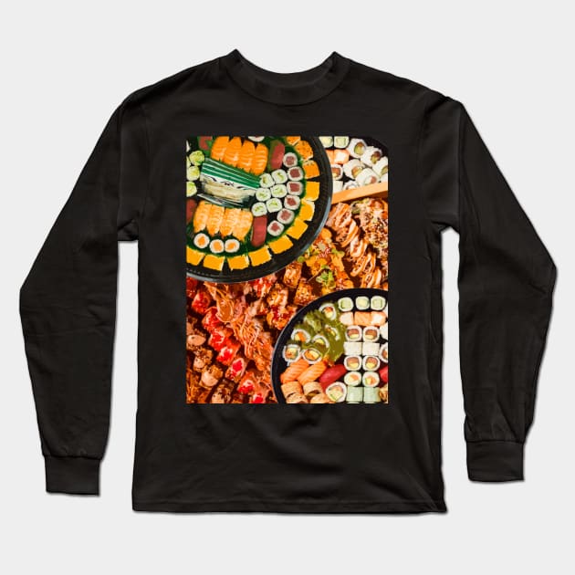 Sushi roll Long Sleeve T-Shirt by Foodinasty